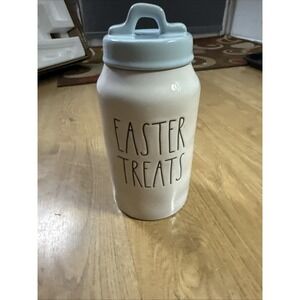 Rae Dunn Artisan Collection Easter Treats Canister With Lid 9" Tall